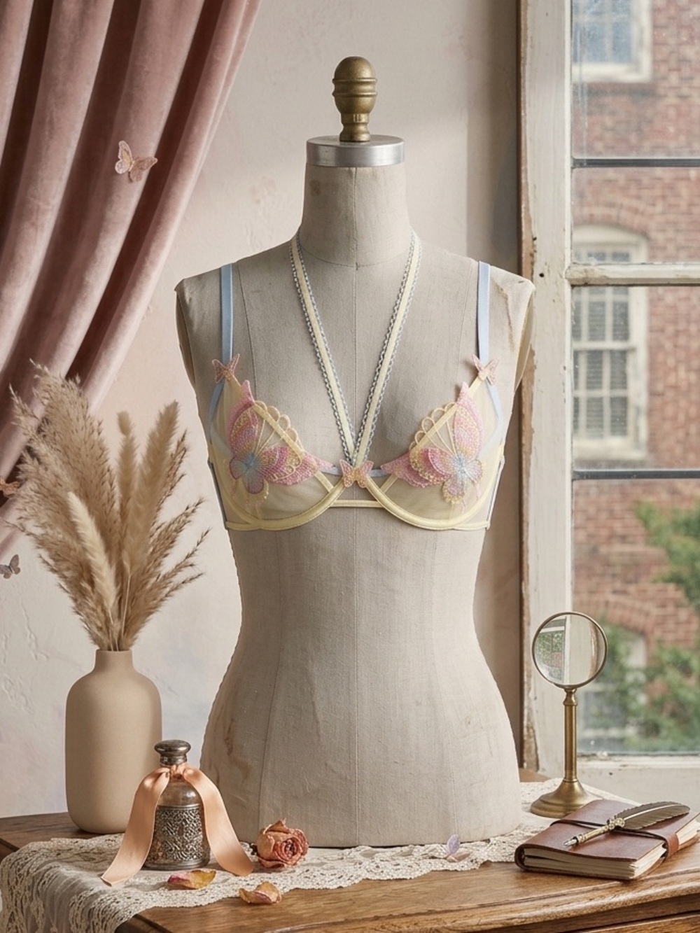 Victoria’s Secret For Love & Lemons Papillon Butterfly Bra 34DD NWT